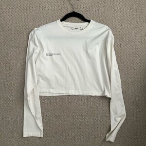 PANGAIA Long Sleeve Crop Top